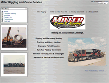 Tablet Screenshot of millerrigginginc.com